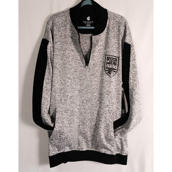Rocawear Other - Rocawear Big & Tall Grey Full Zip Logo Sweater Jacket 3XB NWT Men’s $86